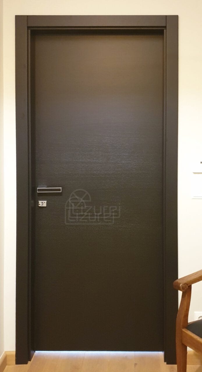 Drzwi wewnętrzne czarne  nowoczesne  LW540