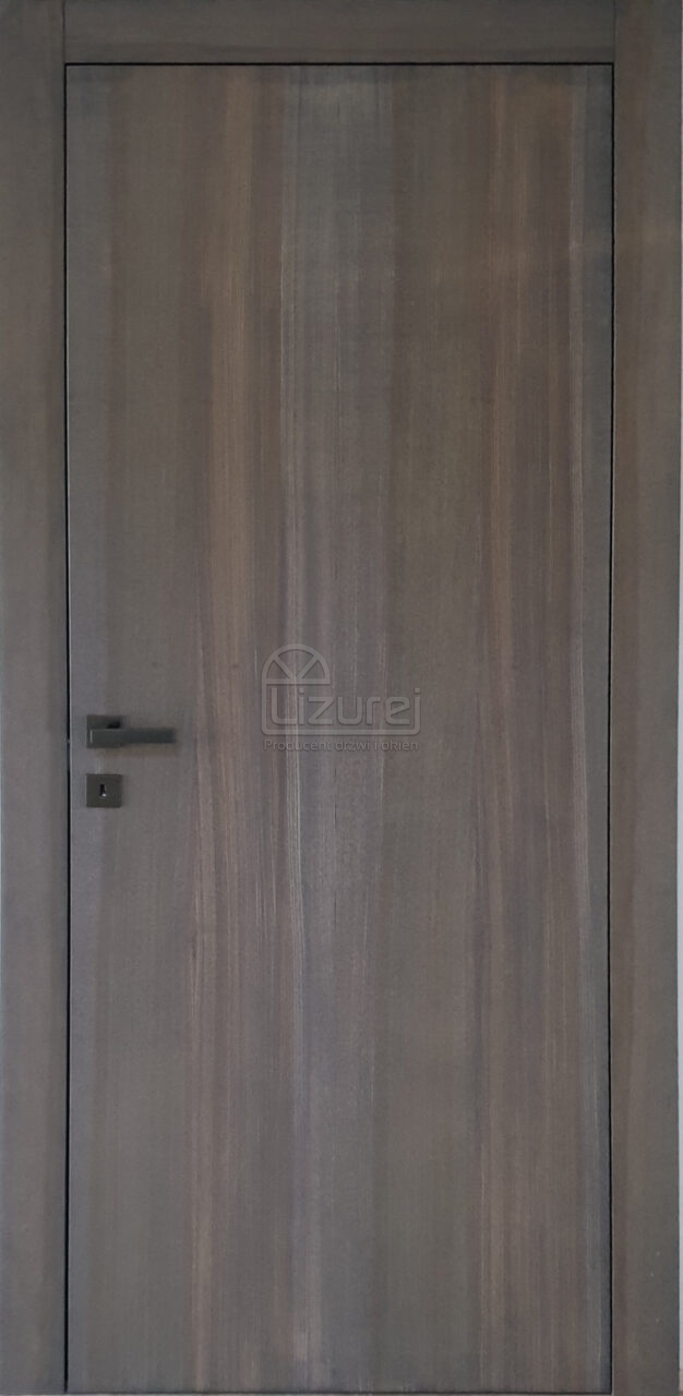 Drzwi wewnętrzne drewniane nowoczesne ukrytym zawiasem LW571 szare