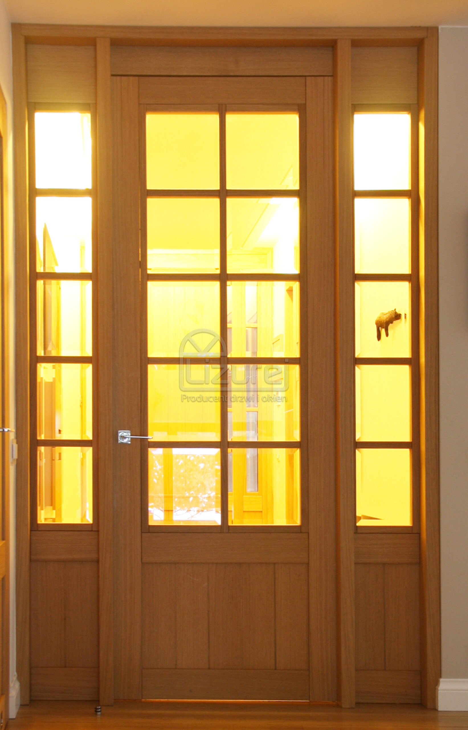 Drzwi wewnętrzne drewniane dąb jesion bezfelcowe loft LW212